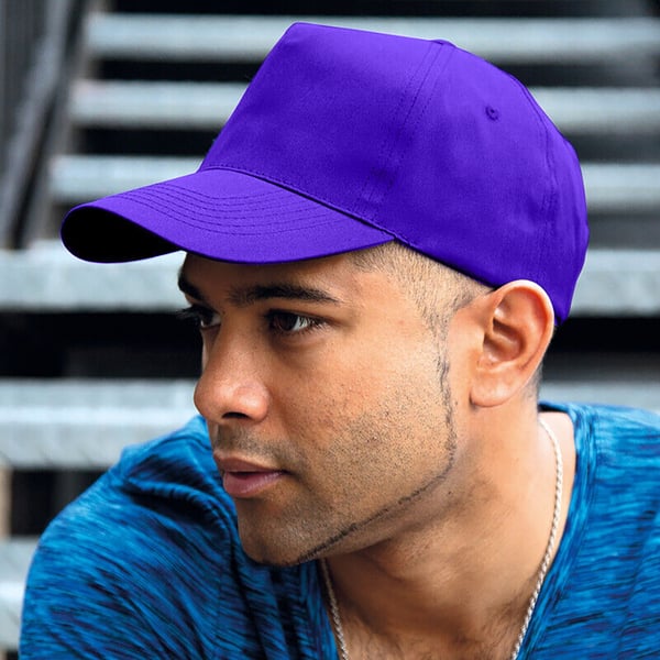Result Unisex Core Houston 5 Panel Printers Baseball Cap