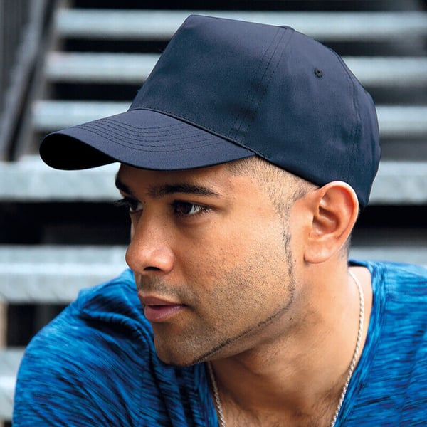 Result Unisex Core Houston 5 Panel Printers Baseballkeps