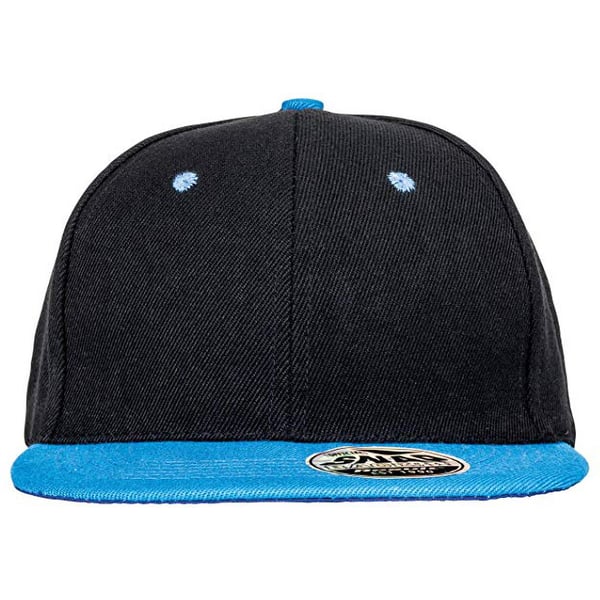 Result Unisex Core Bronx Original Flat Peak Snapback Dual Colour Cap