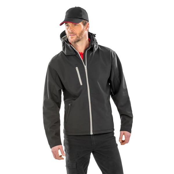 Result Core Mens Lite Hooded Softshell Jacket