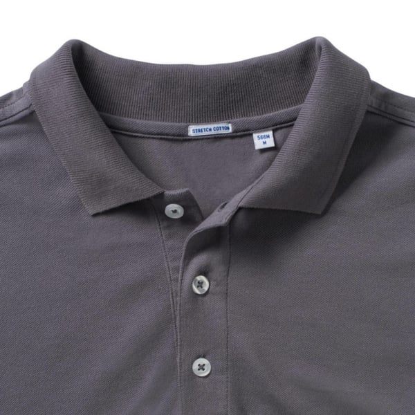 Russell Mens Stretch Short Sleeve Polo Shirt
