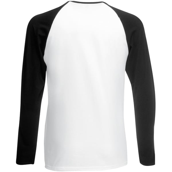 Fruit Of The Loom Mens Long Sleeve Baseball T-Shirt
