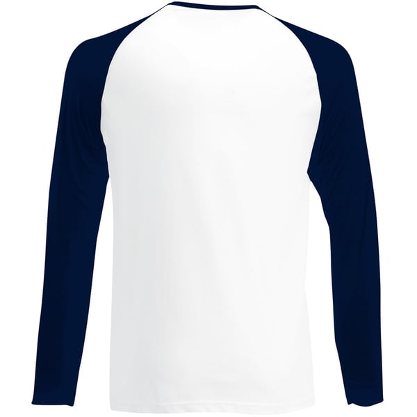 Fruit Of The Loom Mens Long Sleeve Baseball T-Shirt