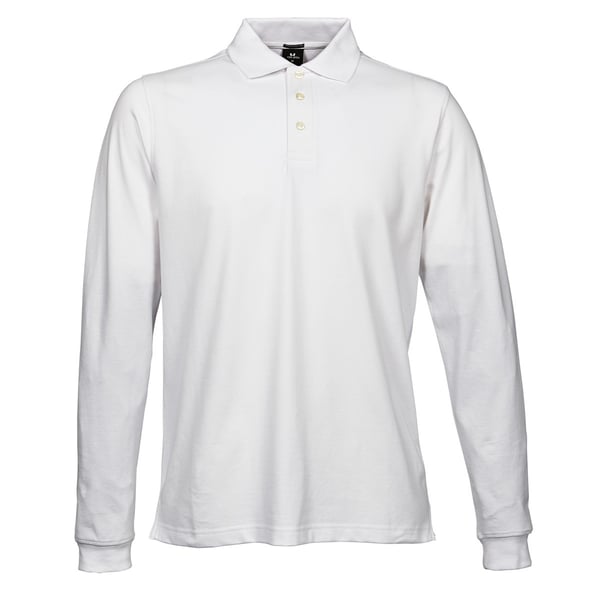 Tee Jays Mens Luxury Stretch Long Sleeve Polo Shirt