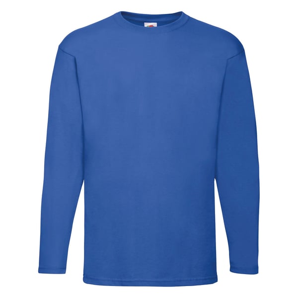 Fruit of the Loom Herre Valueweight Crew Neck T-shirt med langærmet hals