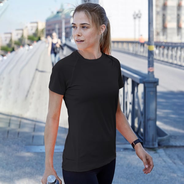 Tee Jays Naisten Cool Dry lyhythihainen T-paita