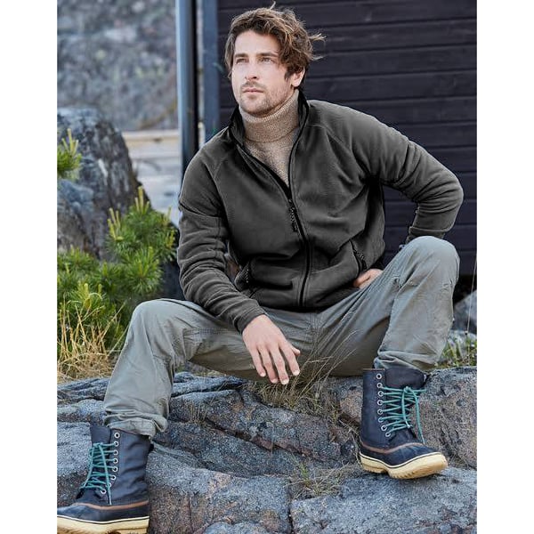Tee Jays Mens Full Zip Active Lightweight Fleece Jacket