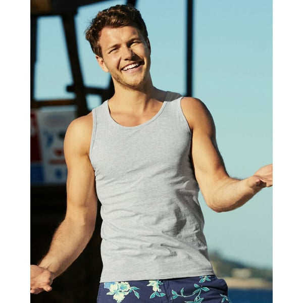 Fruit Of The Loom Mens Athletic Sleeveless Vest / Tank Top