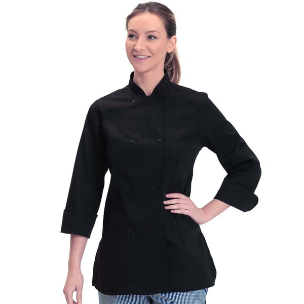 Dennys Womens/Ladies Long Sleeve Fitted Chef Jacket