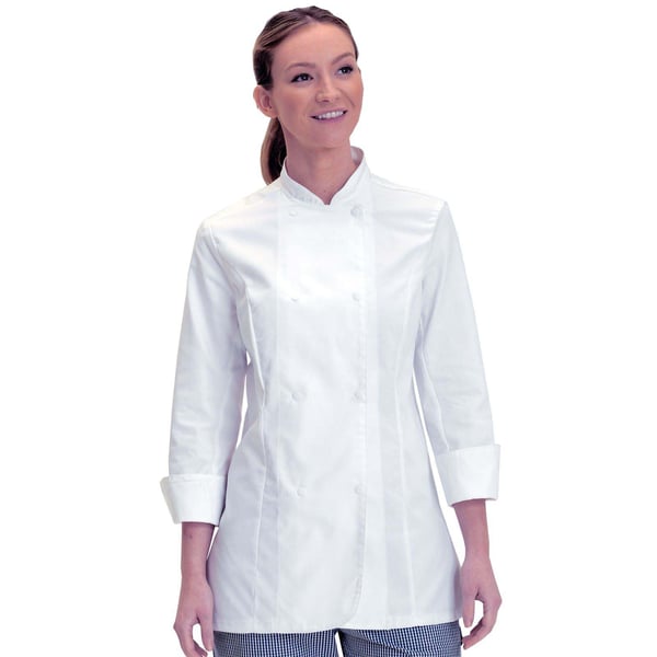 Dennys Womens/Ladies Long Sleeve Fitted Chef Jacket