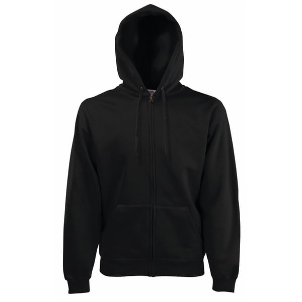 Fruit Of The Loom Mens Zip Through Hooded Sweatshirt / Hoodie