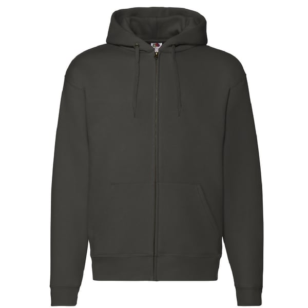 Fruit Of The Loom Mens Zip Through Hooded Sweatshirt / Hoodie