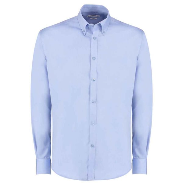 Kustom Kit Langærmet Oxford Twill skjorte til mænd