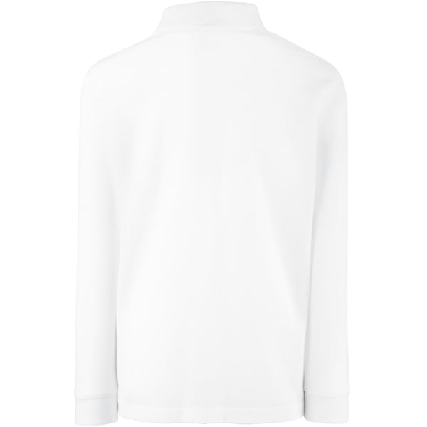 Fruit Of The Loom Childrens Long Sleeve 65/35 Pique Polo / Childrens Polo Shirts