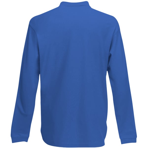 Fruit Of The Loom Childrens Long Sleeve 65/35 Pique Polo / Childrens Polo Shirts