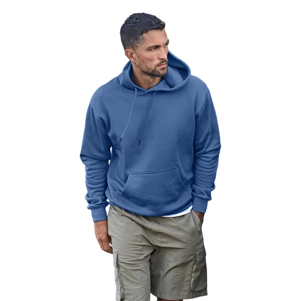 Tee Jays Mens Hooded Cotton Blend Sweatshirt