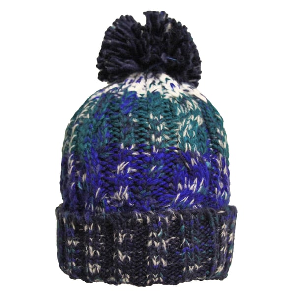 Beechfield Dame/kvinde Corkscrew Pom Pom Pom Beanie