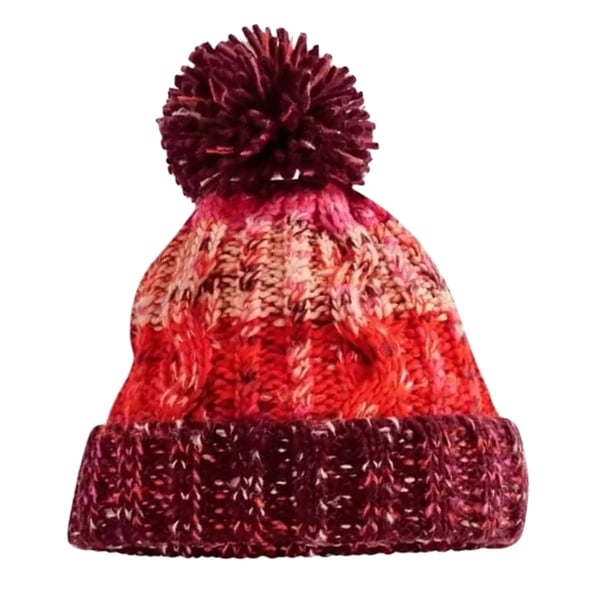 Beechfield Womens/Ladies Corkscrew Pom Pom Beanie