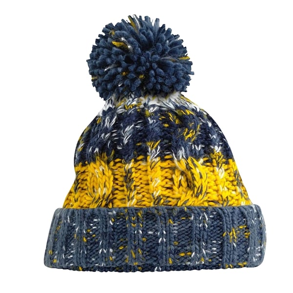 Beechfield Dame/kvinde Corkscrew Pom Pom Pom Beanie