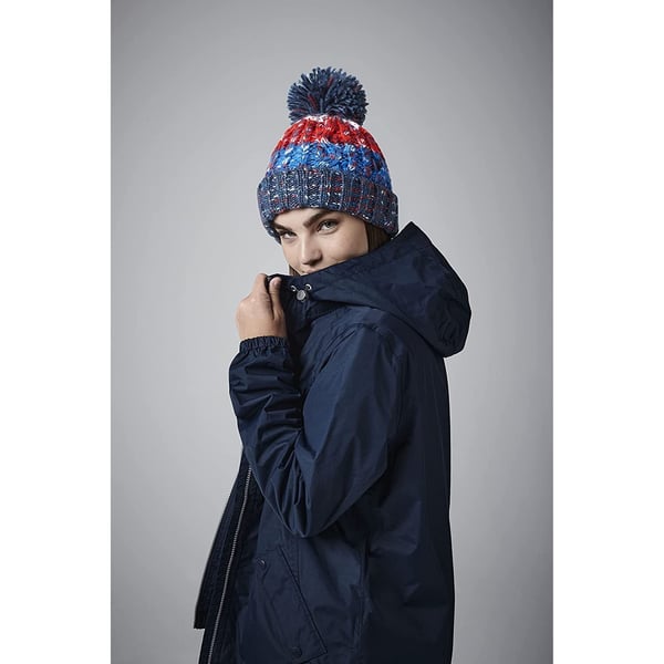 Beechfield Womens/Ladies Corkscrew Pom Pom Beanie