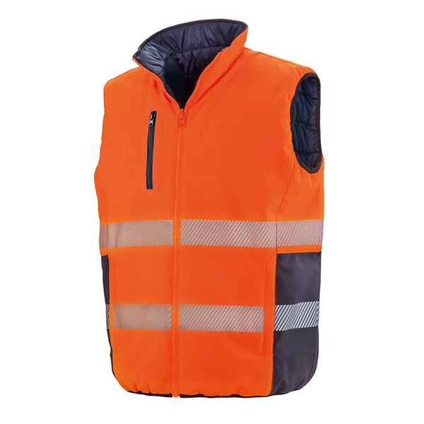 Result Safeguard Mens Reversible Soft Padded Safety Gilet