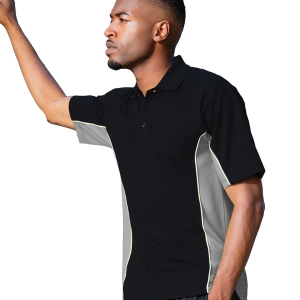 Gamegear® Mens Track Pique Short Sleeve Polo Shirt Top