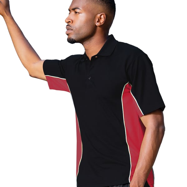 Gamegear® Mens Track Pique Short Sleeve Polo Shirt Top