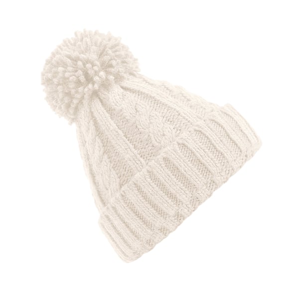 Beechfield Unsiex Adults Cable Knit Melange Beanie