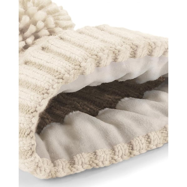 Beechfield Unsiex Adults Cable Knit Melange Beanie