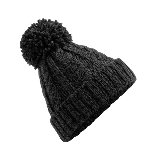 Beechfield Unsiex Adults Cable Knit Melange Beanie
