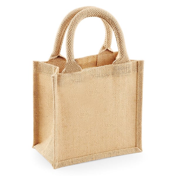 Westford Mill Jute Mini Gift Bag (6 Litres) (Pack Of 2)