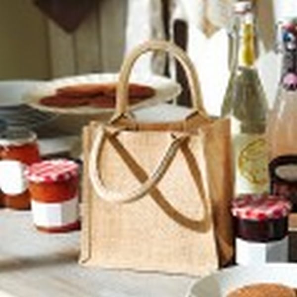Westford Mill Jute Mini Gift Bag (6 Litres) (Pack Of 2)