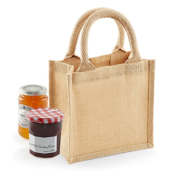 Westford Mill Jute Mini Gift Bag (6 Litres) (Pack Of 2)