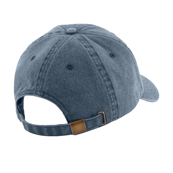 Beechfield Unisex Low Profile Vintage Denim-Look Cap (Pack of 2)