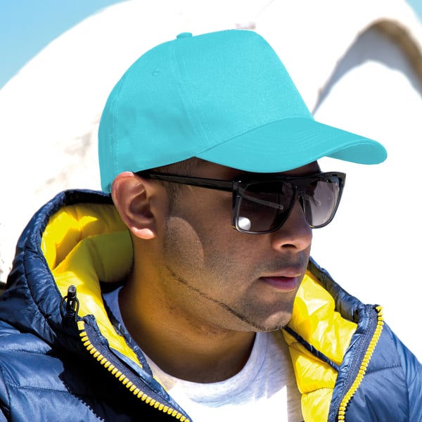 Result Unisex Core Boston 5 Panel Printers Baseball Cap med 5 paneler (pakke med 2)