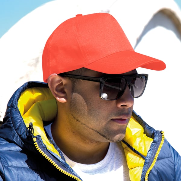 Result Unisex Core Boston 5 Panel Printers Baseball Cap med 5 paneler (pakke med 2)