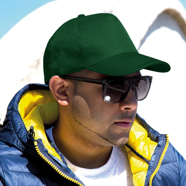 Result Unisex Core Boston 5 Panel Printers Baseball Cap med 5 paneler (pakke med 2)