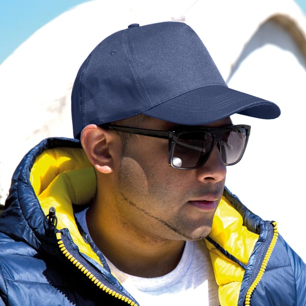 Result Unisex Core Boston 5 Panel Printers Baseball Cap med 5 paneler (pakke med 2)