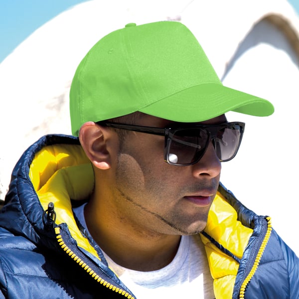 Result Unisex Core Boston 5 Panel Printers Baseball Cap med 5 paneler (pakke med 2)