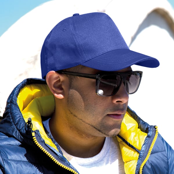 Result Unisex Core Boston 5 Panel Printers Baseball Cap med 5 paneler (pakke med 2)