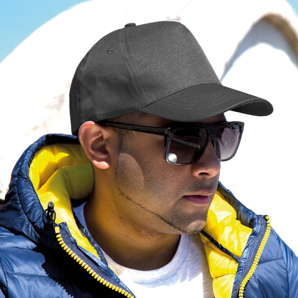 Result Unisex Core Boston 5 Panel Printers Baseball Cap med 5 paneler (pakke med 2)