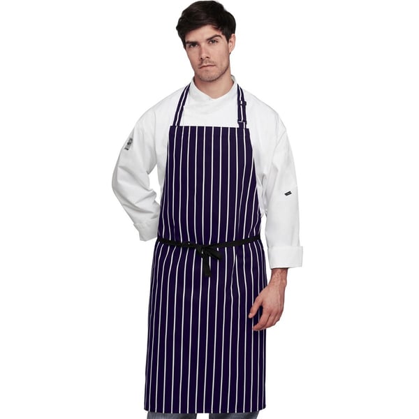 Dennys Unisex Cotton Striped Workwear Butchers Apron (Pack of 2)
