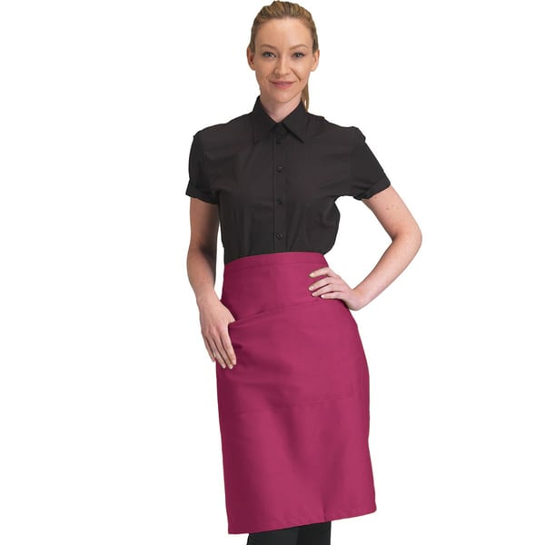 Dennys Adults Unisex Catering Waist Apron With Pocket (Pack of 2)