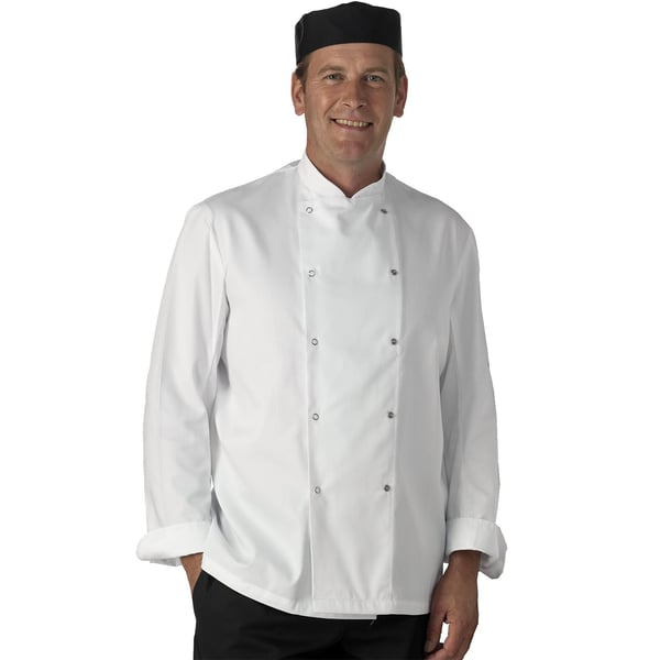 Dennys Långärmad Kockjacka för Herr / Kockkläder (2-pack)