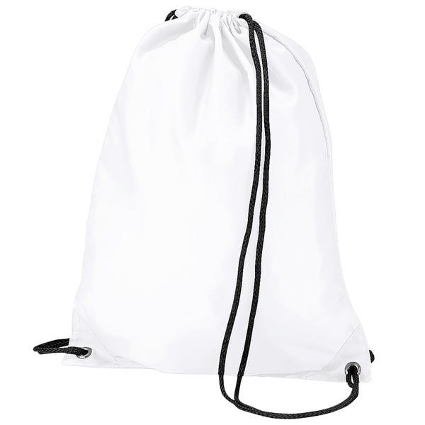 BagBase Budget Water Resistant Sports Gymsac Drawstring Bag (11 Litres) (Pack of 2)