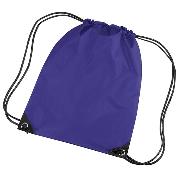 Bagbase Premium Gymsac Water Resistant Bag (11 Litres) (Pack Of 2)