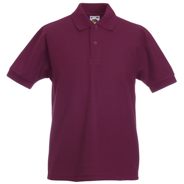 Fruit Of The Loom Childrens/Kids Unisex 65/35 Pique Polo Shirt (Pack of 2)