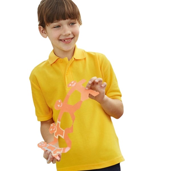 Fruit Of The Loom Childrens/Kids Unisex 65/35 Pique Polo Shirt (Pack of 2)