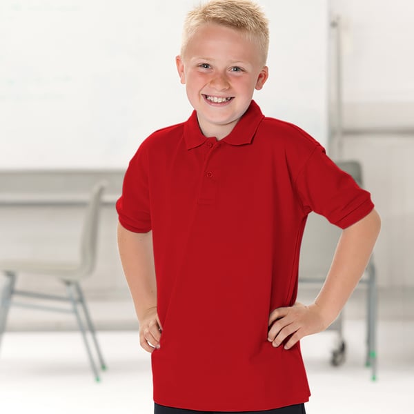 Jerzees Schoolgear Barn 65/35 Pikétröja (2-pack)