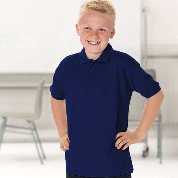 Jerzees Schoolgear Barn 65/35 Pikétröja (2-pack)
